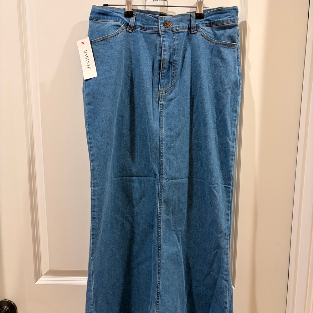 Bardot Larence Denim Maxi Skirt NWT – Size US 8